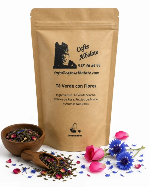 Te Verde con Flores Bolsa 20 Unidades