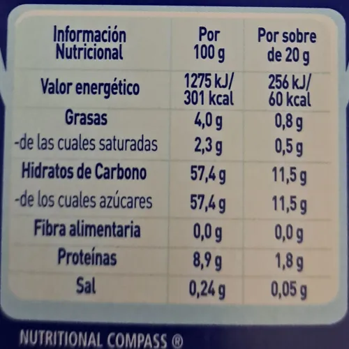 Leche Condensada la lechera 50 sobres 30 Gr